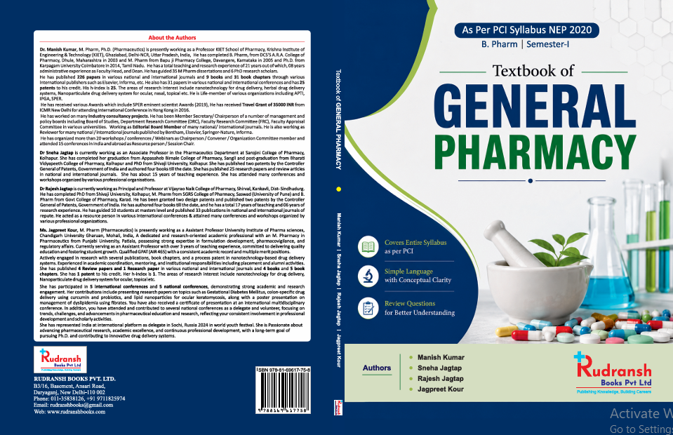 Textbook Of General Pharmacy